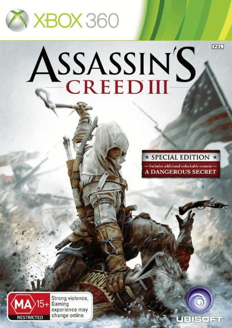 Assassin's Creed III [Special Edition] box art for Xbox 360